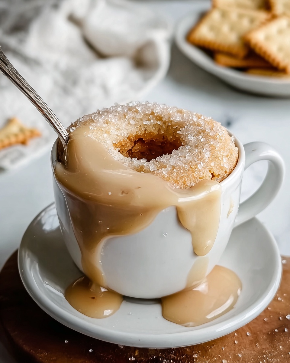 Irresistibly Easy Glazed Donut Mug Cake Recipe - Recipe Image