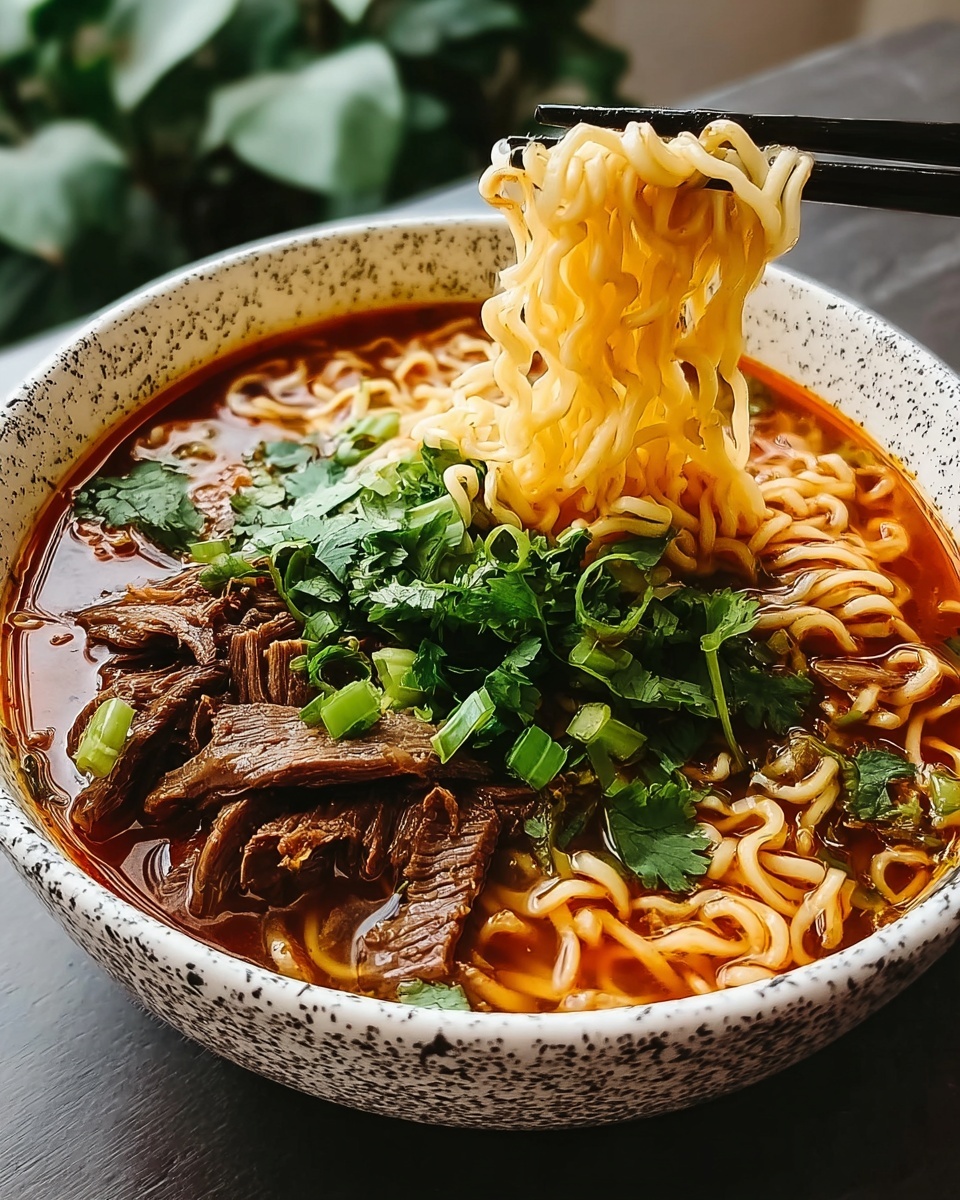 Savory Birria Ramen: A Bold, Spicy Fusion of Comfort and Flavor Recipe - Recipe Image