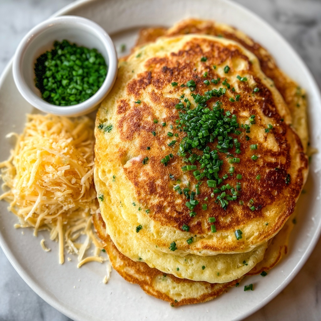 Cheese & Chive Pancakes Recipe - Recipe Image