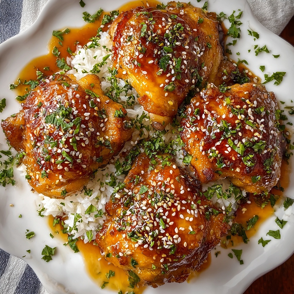 Honey Garlic Chicken Thighs Recipe - Recipe Image