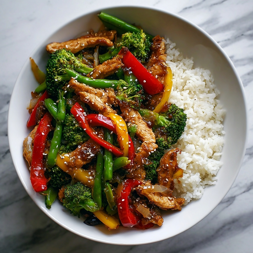 Quick and Easy Chicken Stir Fry with Bell Peppers and Broccoli Recipe - Recipe Image