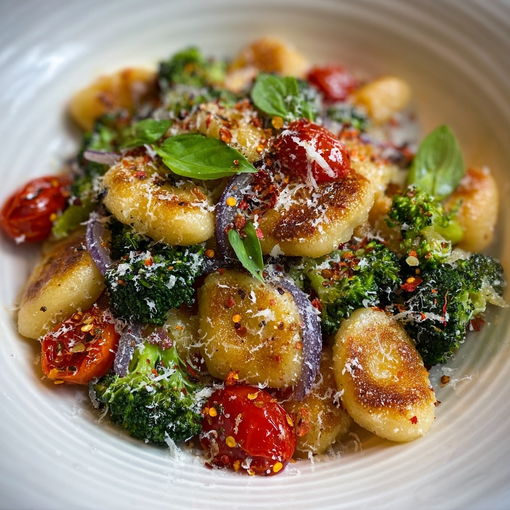 One Pan Broccoli Gnocchi Recipe - Recipe Image