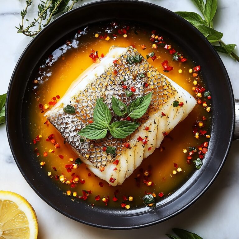 Oven-Baked Chilean Sea Bass with Lemon, Garlic, and Parsley Recipe