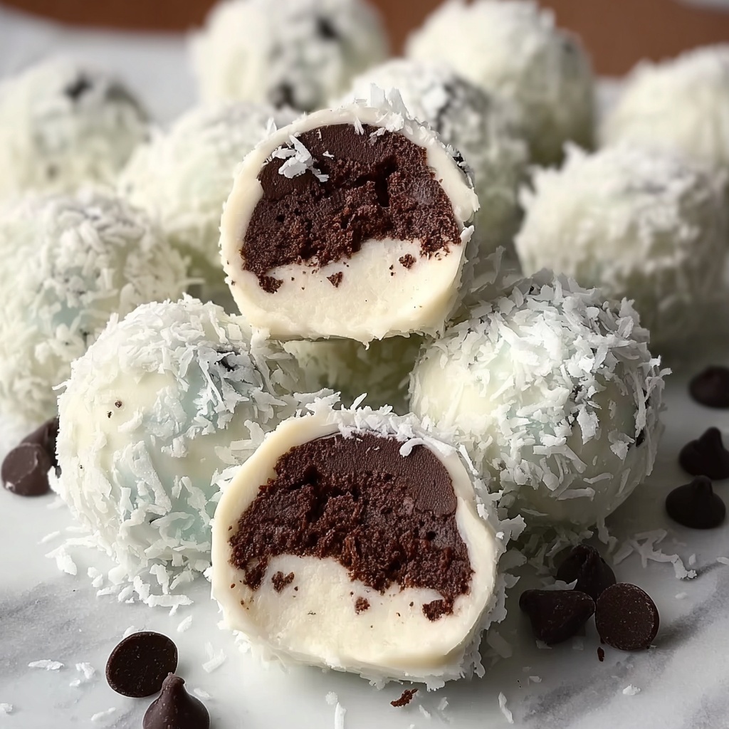 Mint Chocolate Chip Snowball Cookies Recipe - Recipe Image
