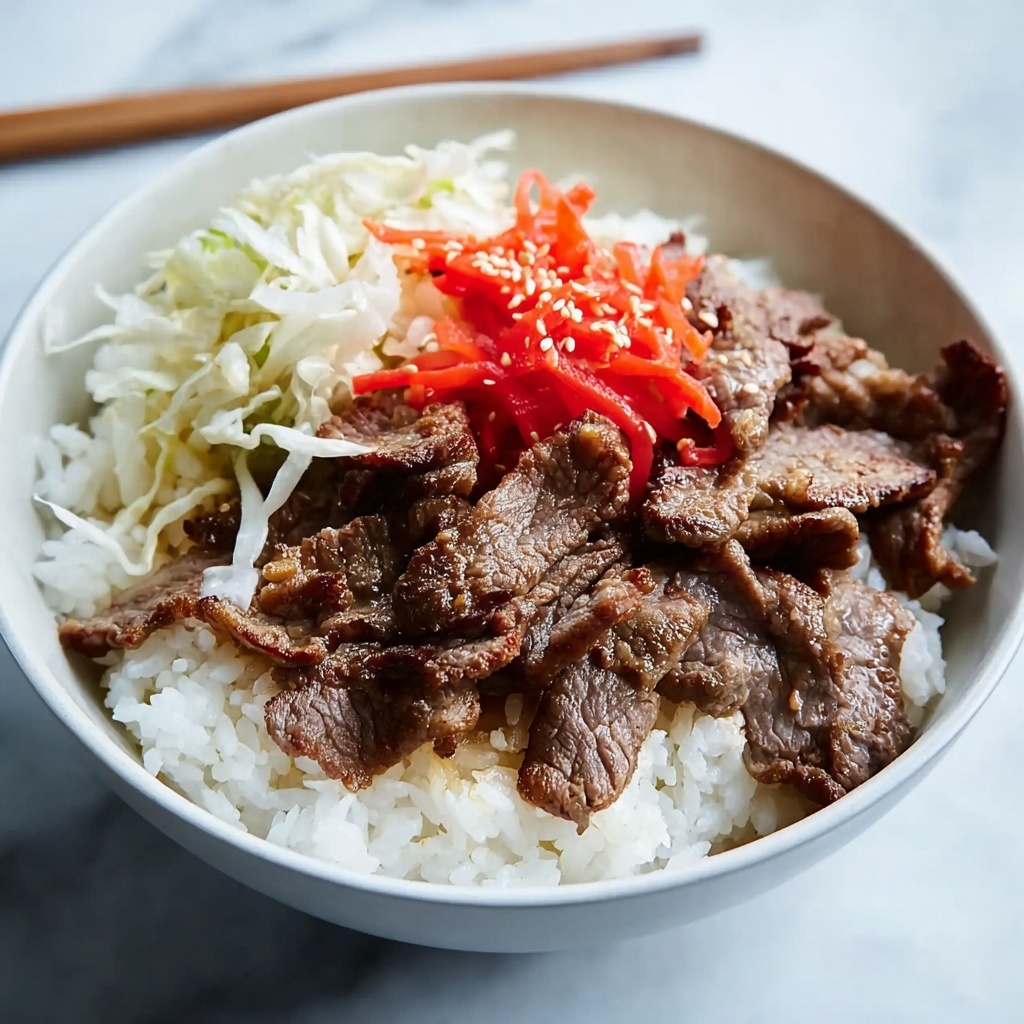 Gyudon Japanese Beef Bowls Recipe - Recipe Image