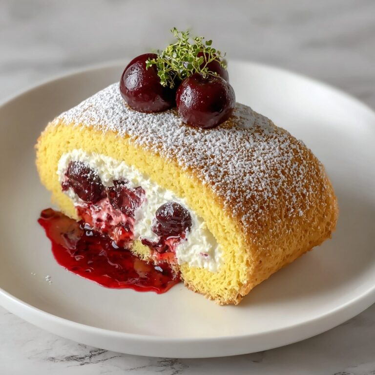Cherry Cheesecake Cake Roll Recipe
