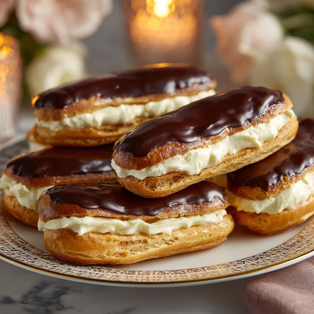 Mocha Éclairs Recipe - Recipe Image