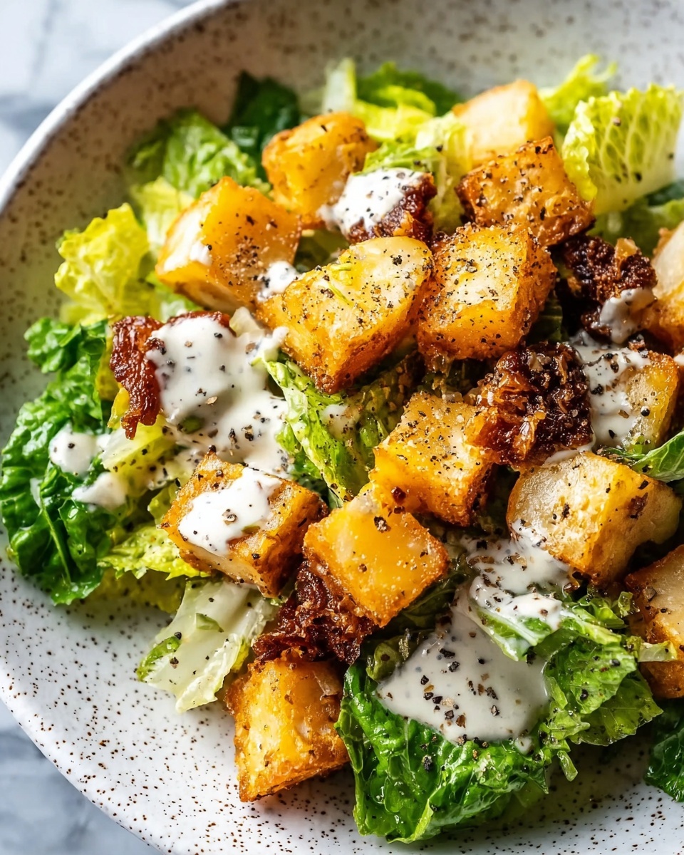 Crispy Potato Caesar Salad Recipe - Recipe Image