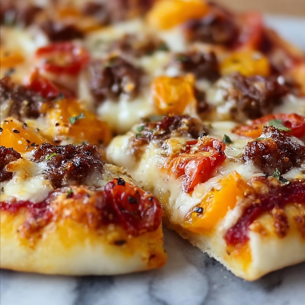 Pizza Flavored Burgers Recipe - Recipe Image