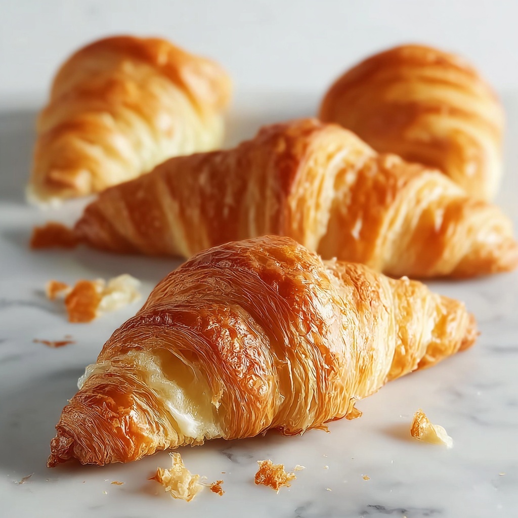 Homemade Flaky Croissants Recipe - Recipe Image
