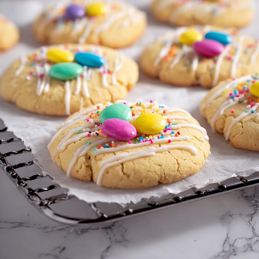 Pastel Candy-Centered Butter Cookies Recipe - Recipe Image