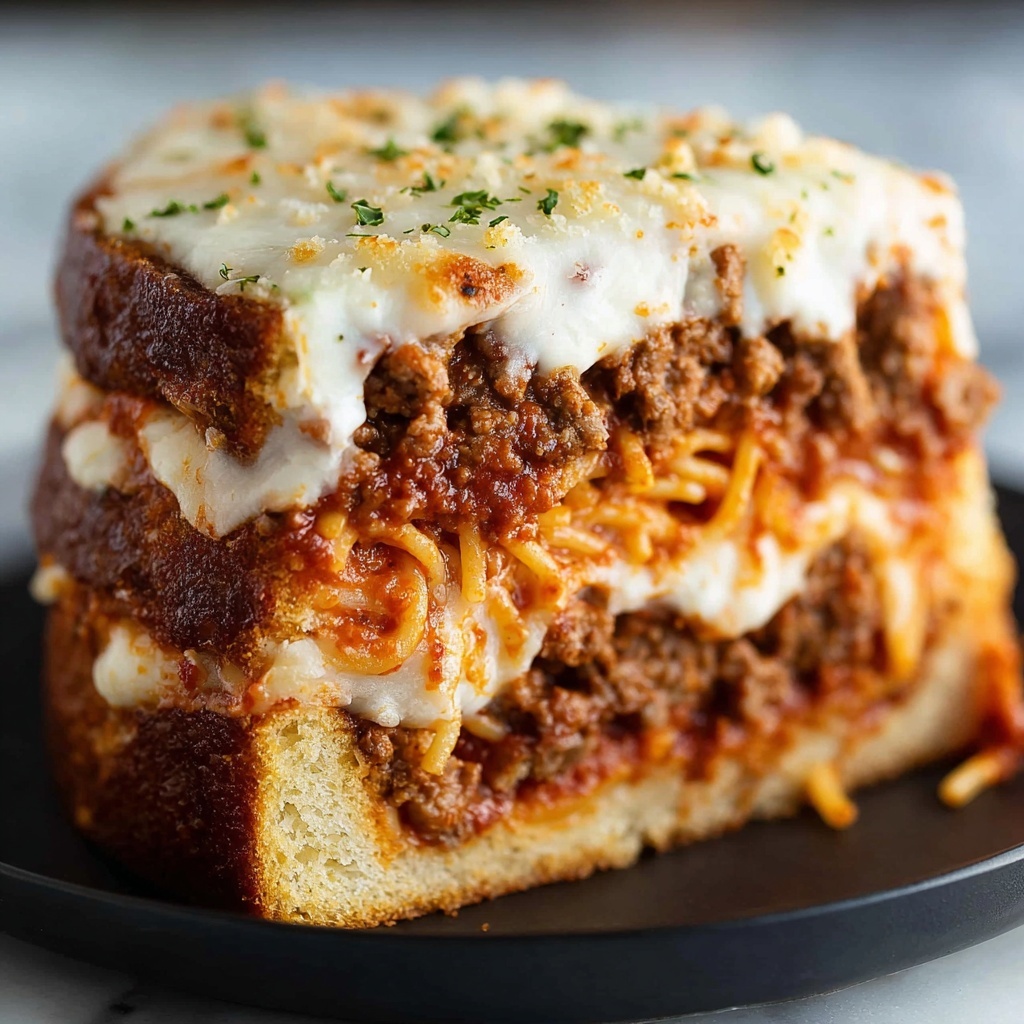 Spaghetti Boats with Crispy Garlic Bread Basket Recipe - Recipe Image