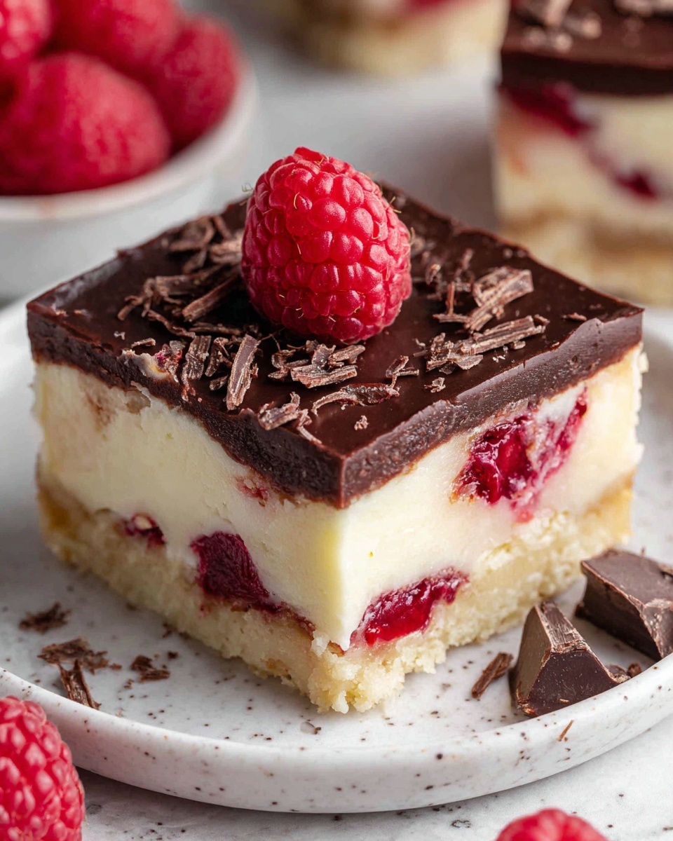 Dark Chocolate Raspberry Bars Recipe - Recipe Image
