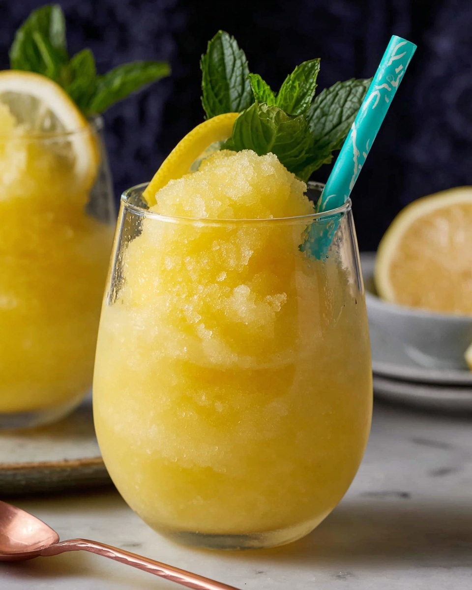 Frozen Lemonade Slush Recipe - Recipe Image