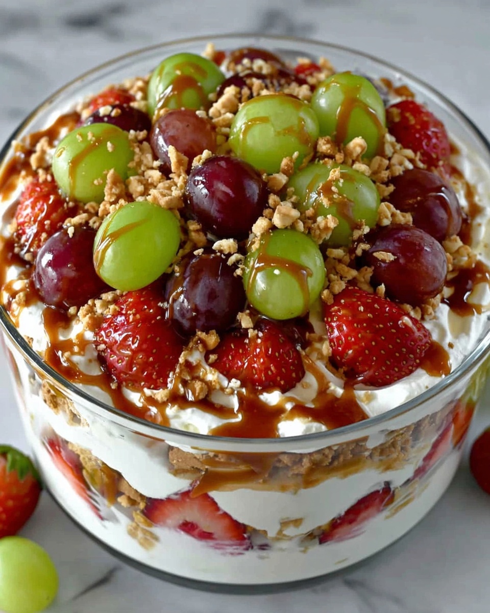 Caramel Crunch Cheesecake Fruit Salad Recipe - Recipe Image