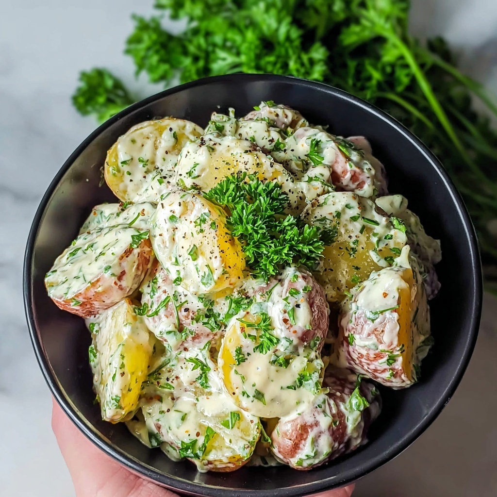 Creamy Red Potato Salad with Herbs Recipe - Recipe Image