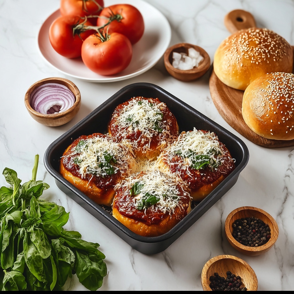 Cheesy Italian Sausage Pizza Sliders Recipe - Recipe Image