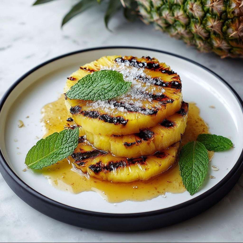 Grilled Pineapple with Caramelized Brown Sugar Recipe - Recipe Image