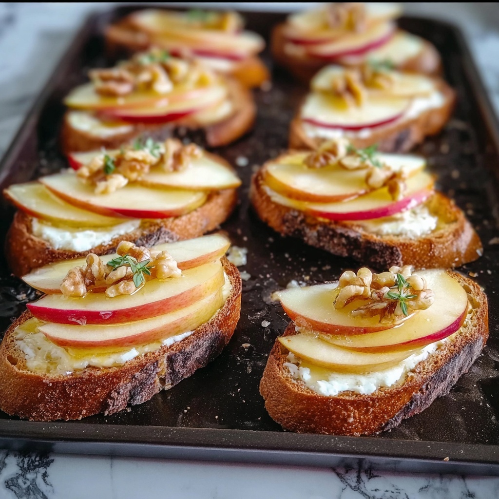 Brie, Apple, and Honey Crostini Recipe - Recipe Image