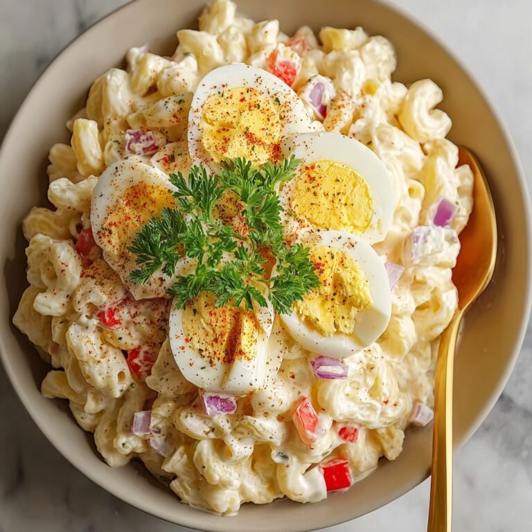 Classic Creamy American Macaroni Salad Recipe