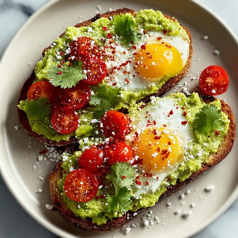 Creamy Spicy Avocado Toast Recipe