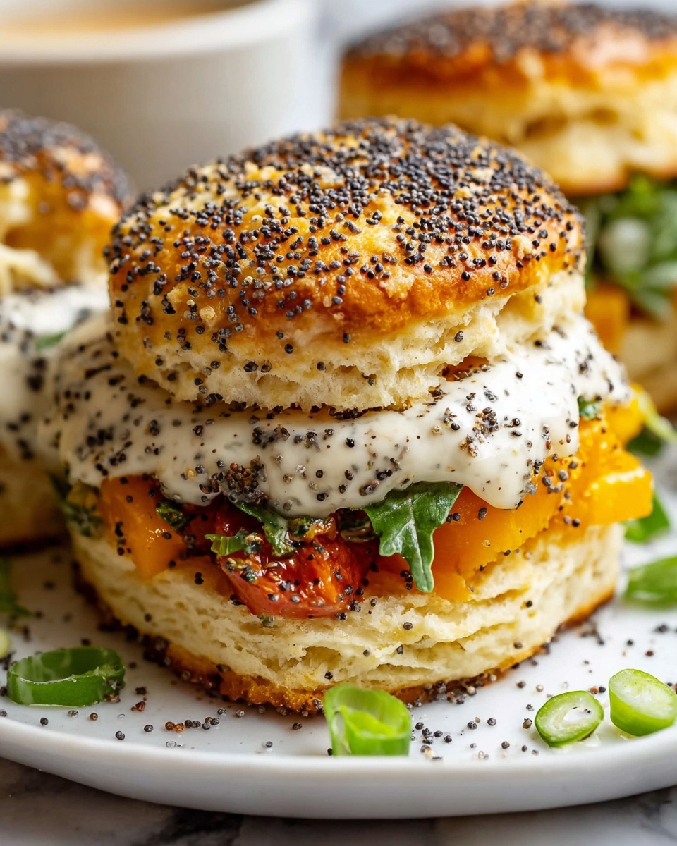 Everything Bagel Biscuit Sandwiches Recipe - Recipe Image