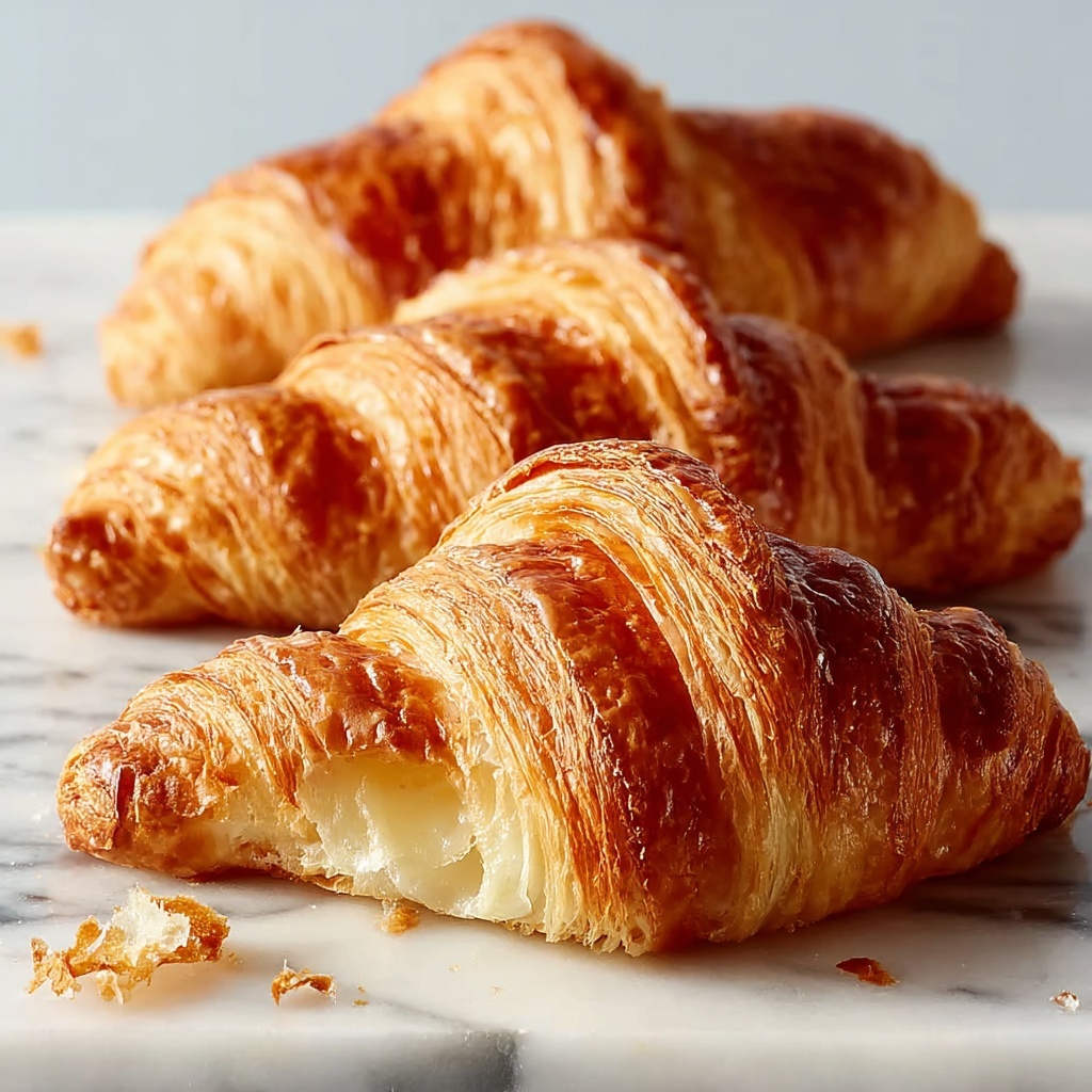 Homemade Flaky Croissants Recipe - Recipe Image