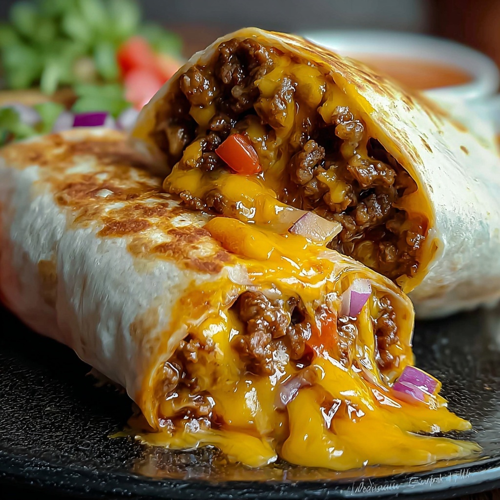 Nachos Cheese Beef Wrap Recipe - Recipe Image