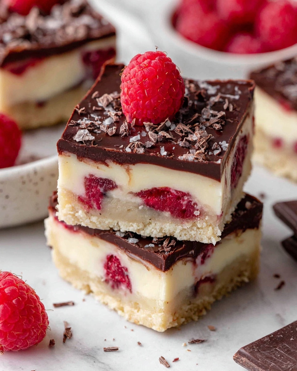 Dark Chocolate Raspberry Bars Recipe - Recipe Image