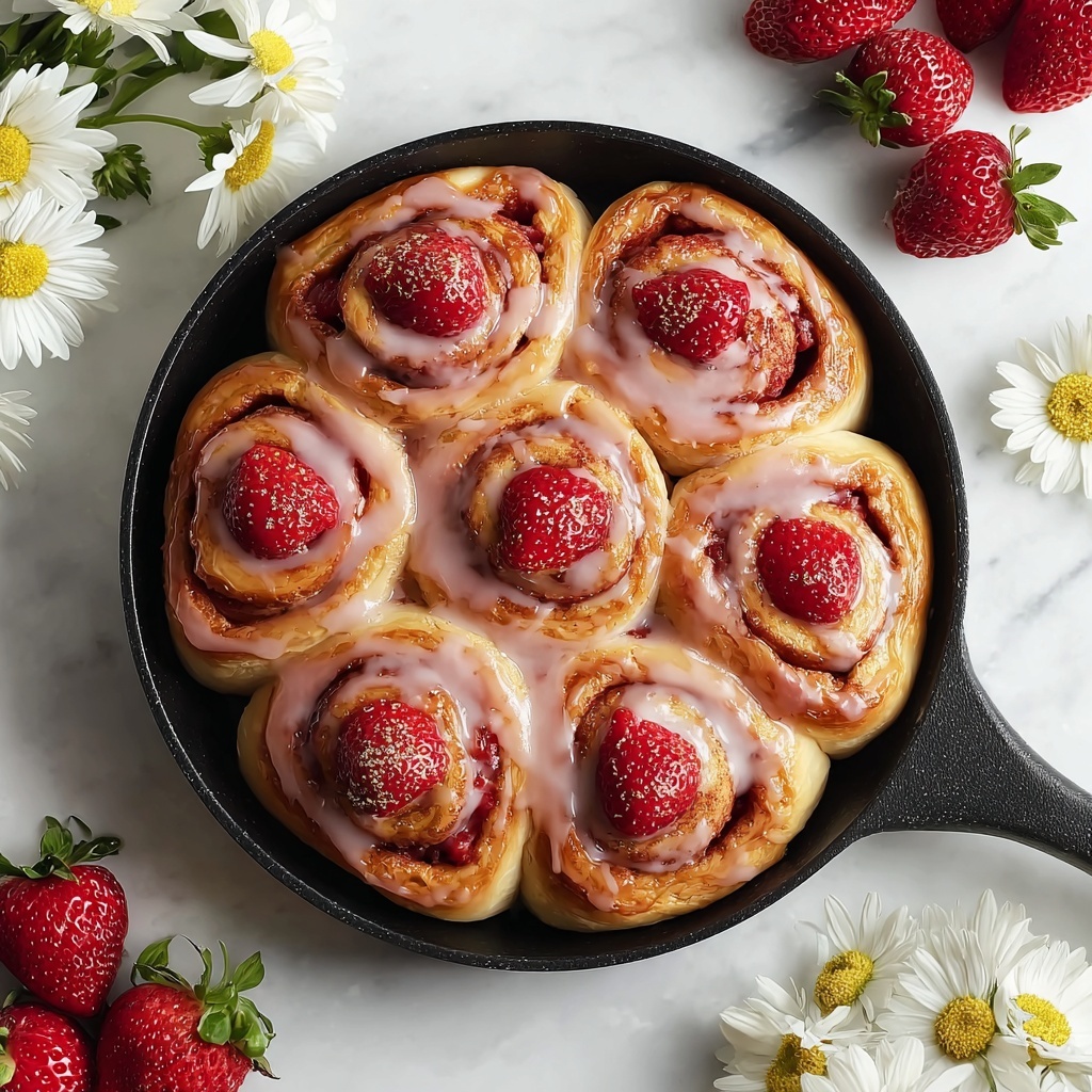 Strawberry Cinnamon Rolls Recipe - Recipe Image