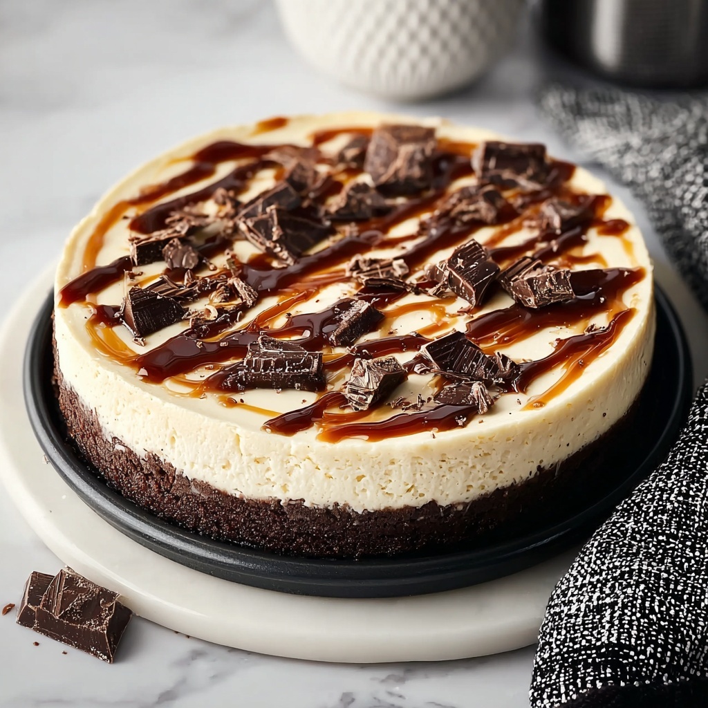 Christmas Caramel Brownie Cheesecake Recipe - Recipe Image