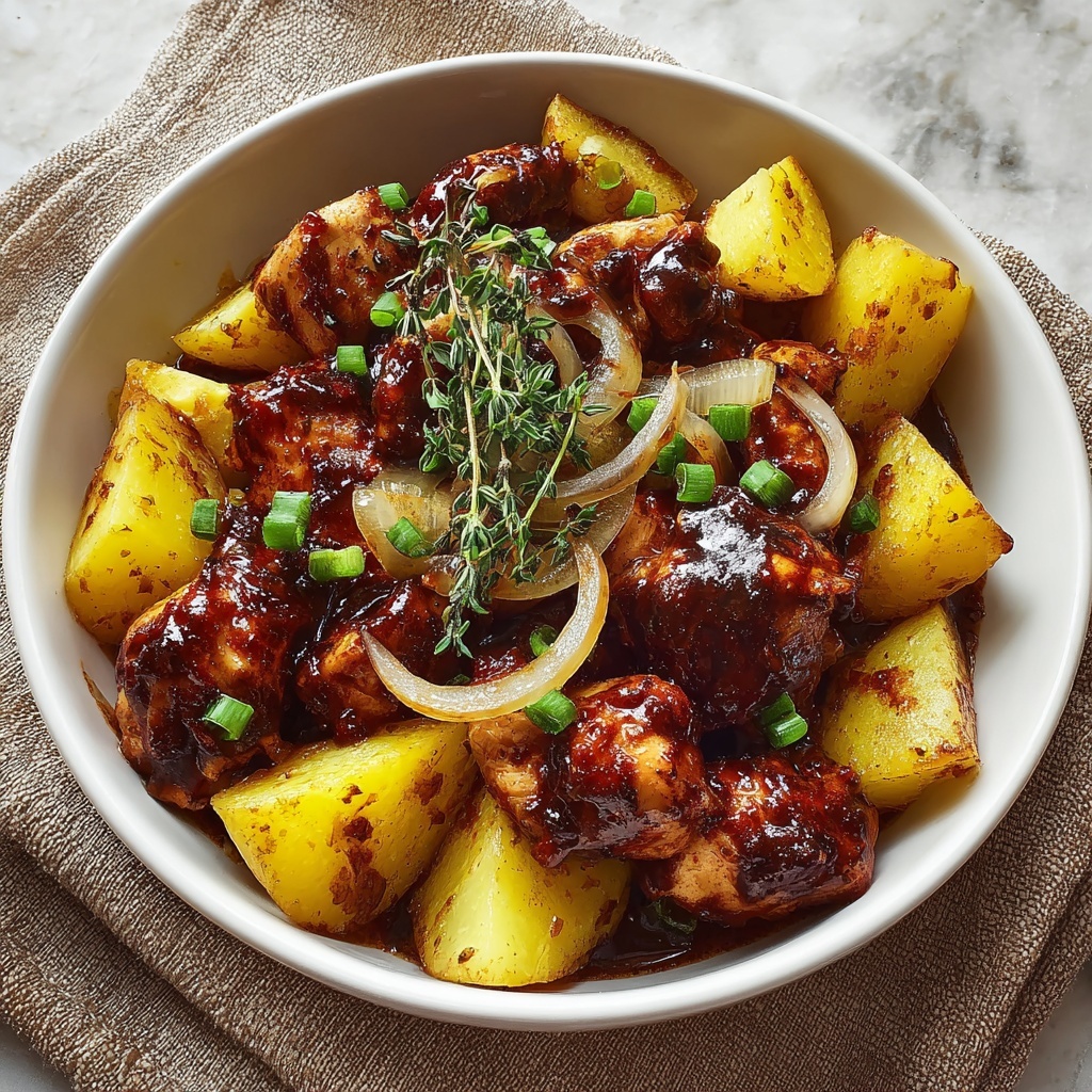 BBQ Chicken Potato Skillet Recipe - Recipe Image