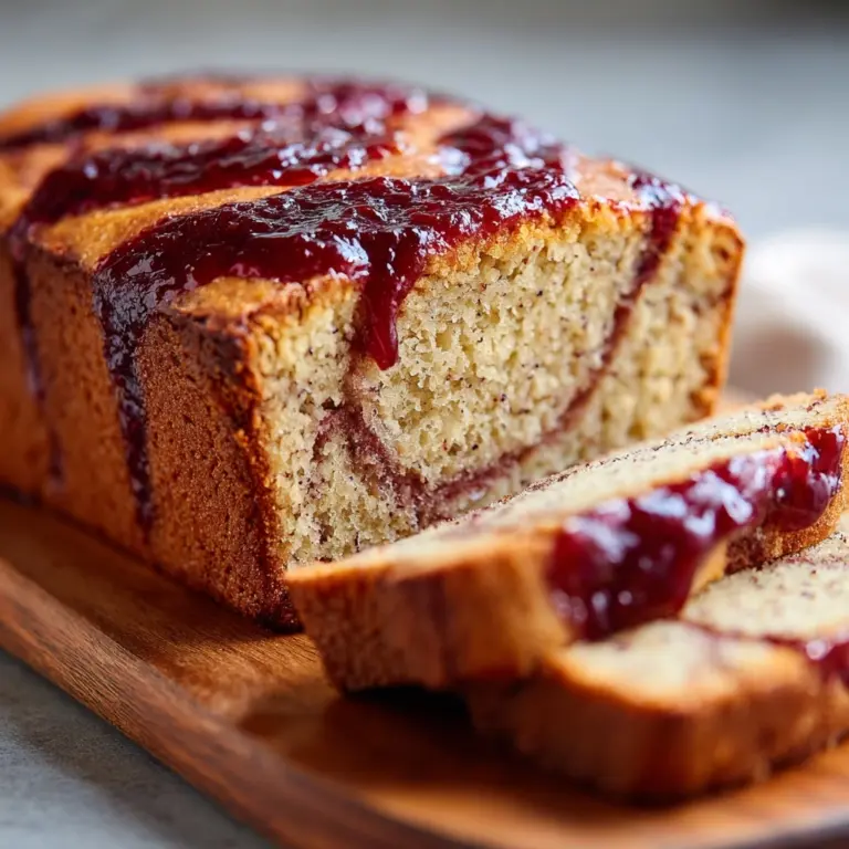 PB and Jelly Banana Bread Recipe
