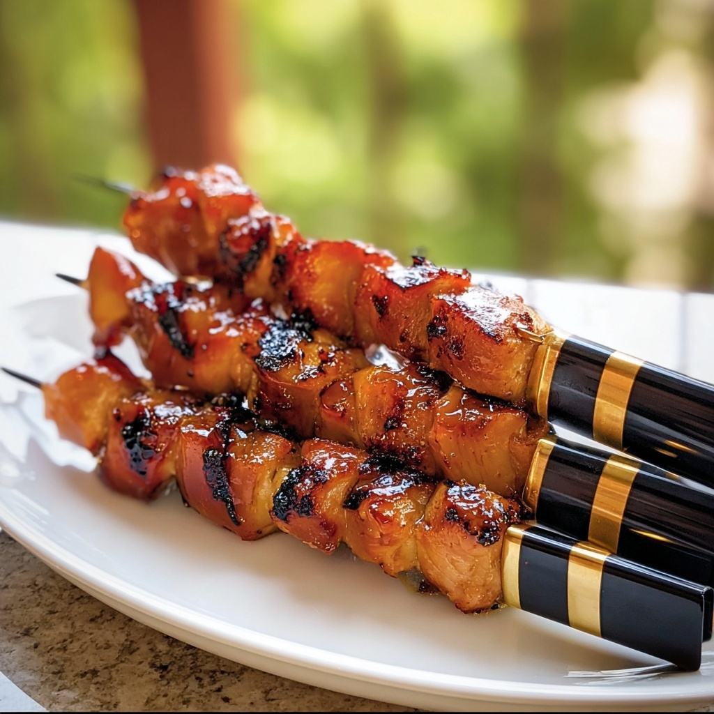 Tropical Hawaiian Chicken Skewers Recipe - Recipe Image