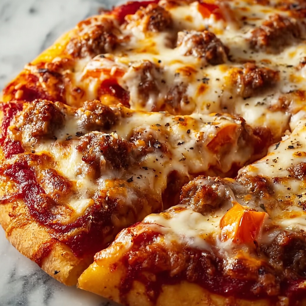 Pizza Flavored Burgers Recipe - Recipe Image