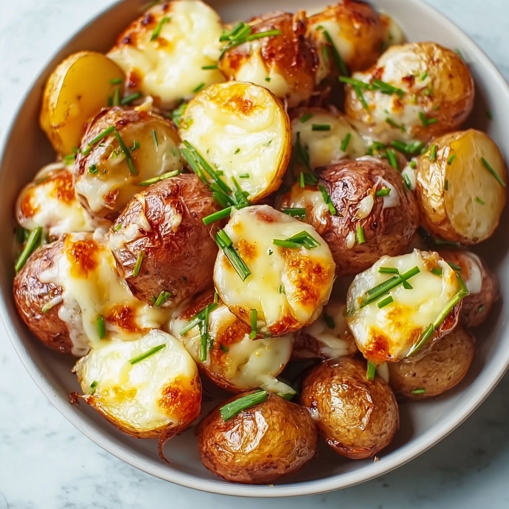 Cheesy Ranch Roasted Potatoes with Green Onion Garnish Recipe - Recipe Image