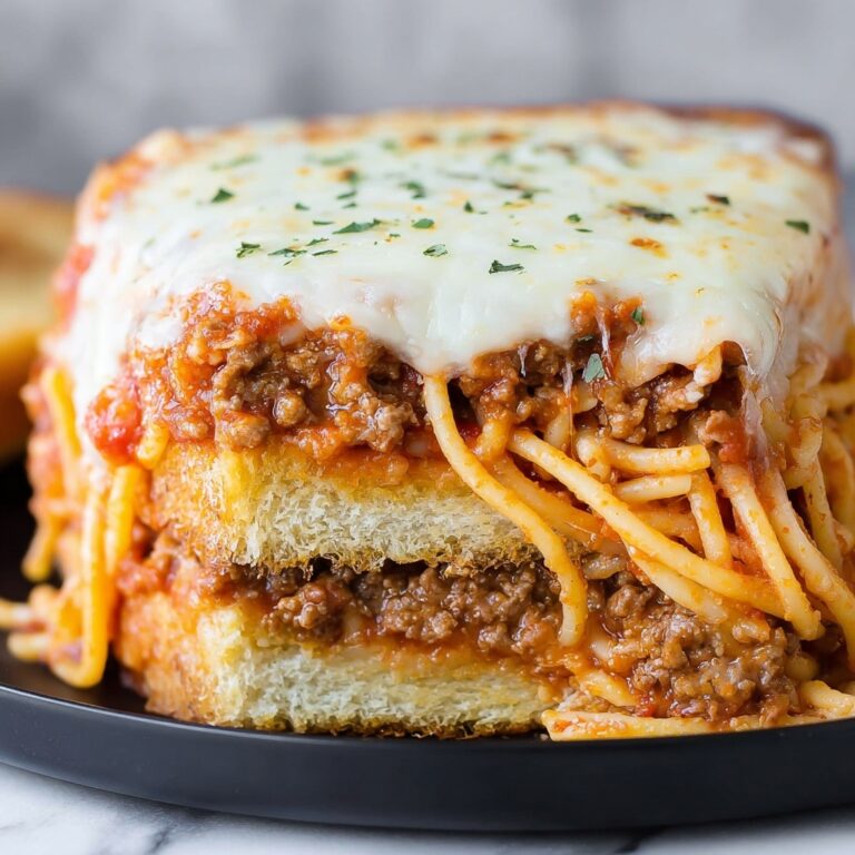 Spaghetti Boats with Crispy Garlic Bread Basket Recipe