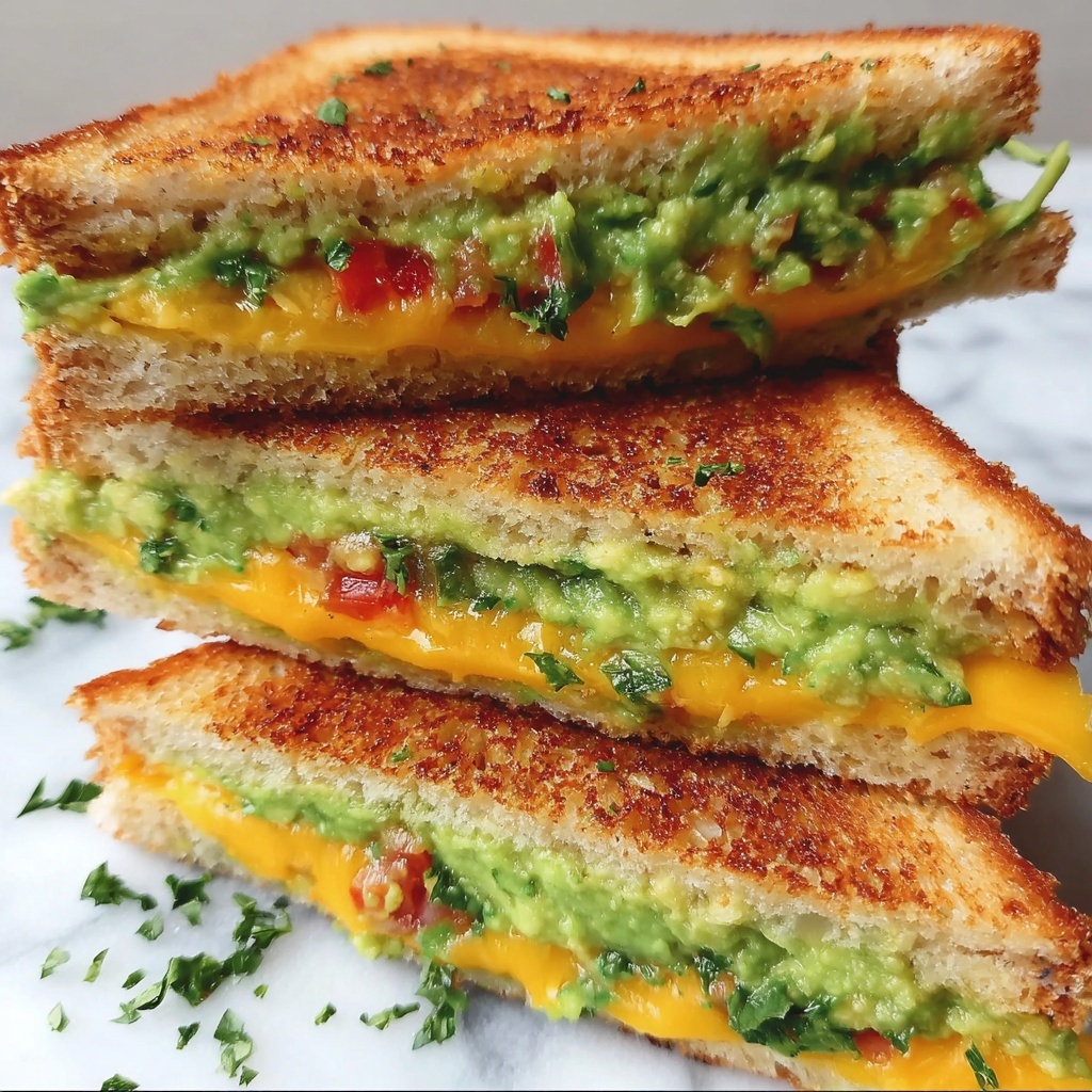 Guacamole Grilled Cheese Sandwich Recipe - Recipe Image
