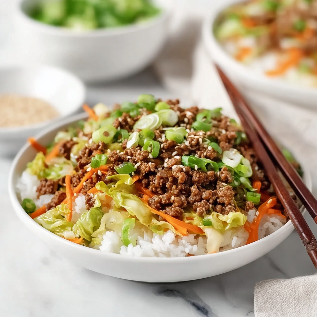 Easy Asian Ground Beef and Cabbage Stir Fry Recipe - Recipe Image
