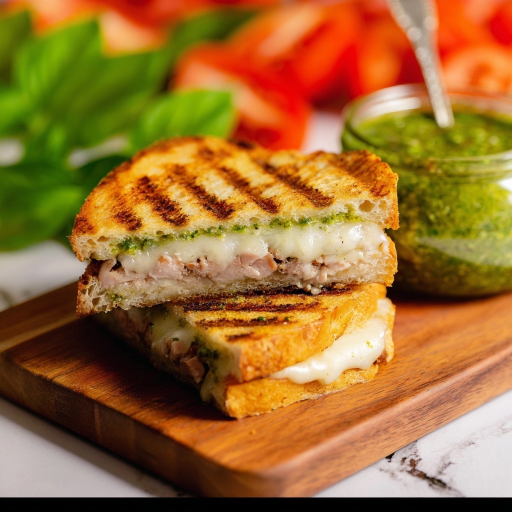 Easy Turkey Basil Pesto Panini Recipe - Recipe Image