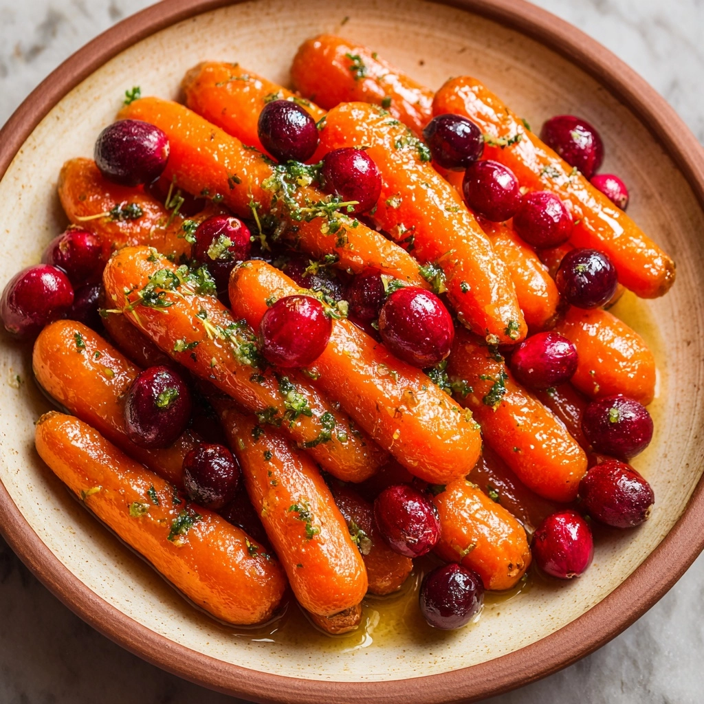 Maple Roasted Carrots with Cranberries Recipe - Recipe Image