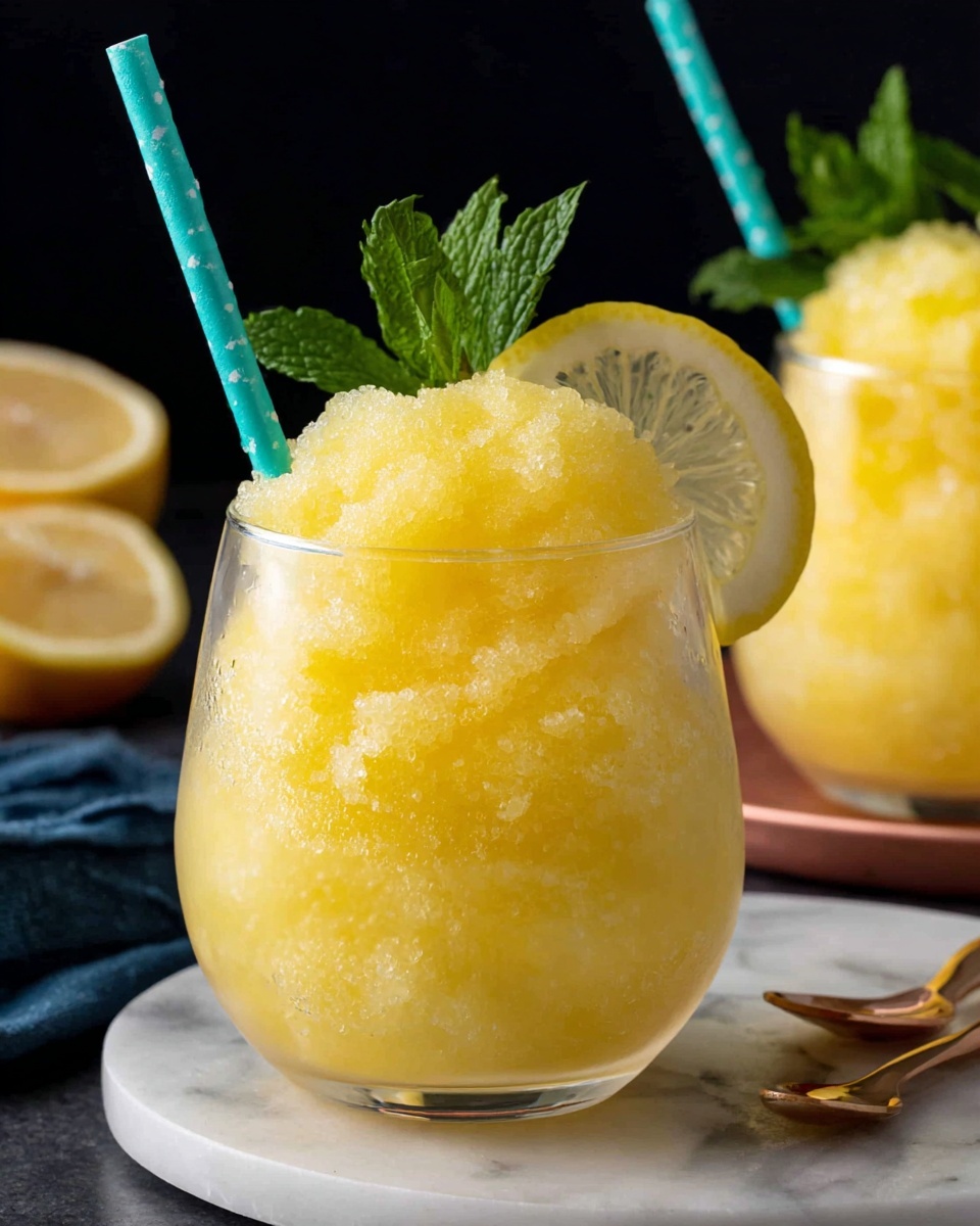 Frozen Lemonade Slush Recipe - Recipe Image