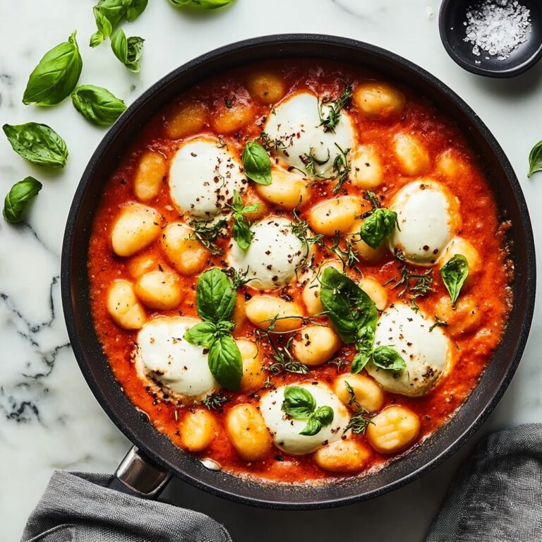 30 Minute Creamy Tomato Gnocchi with Burrata Recipe