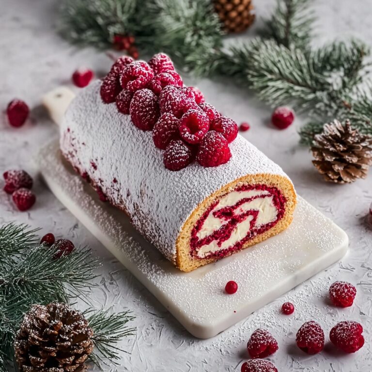 Christmas Raspberry Cake Roll Recipe