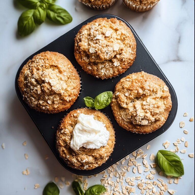 Fluffy Cottage Cheese Oatmeal Muffins Recipe