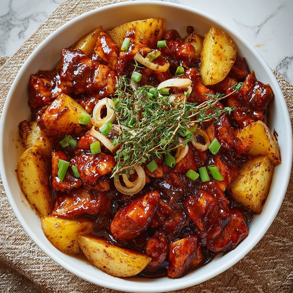 BBQ Chicken Potato Skillet Recipe - Recipe Image