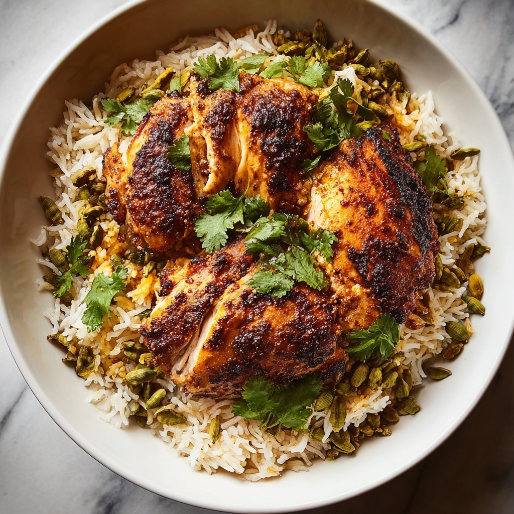 Vadouvan Chicken with Cardamom-Spiced Rice Recipe - Recipe Image