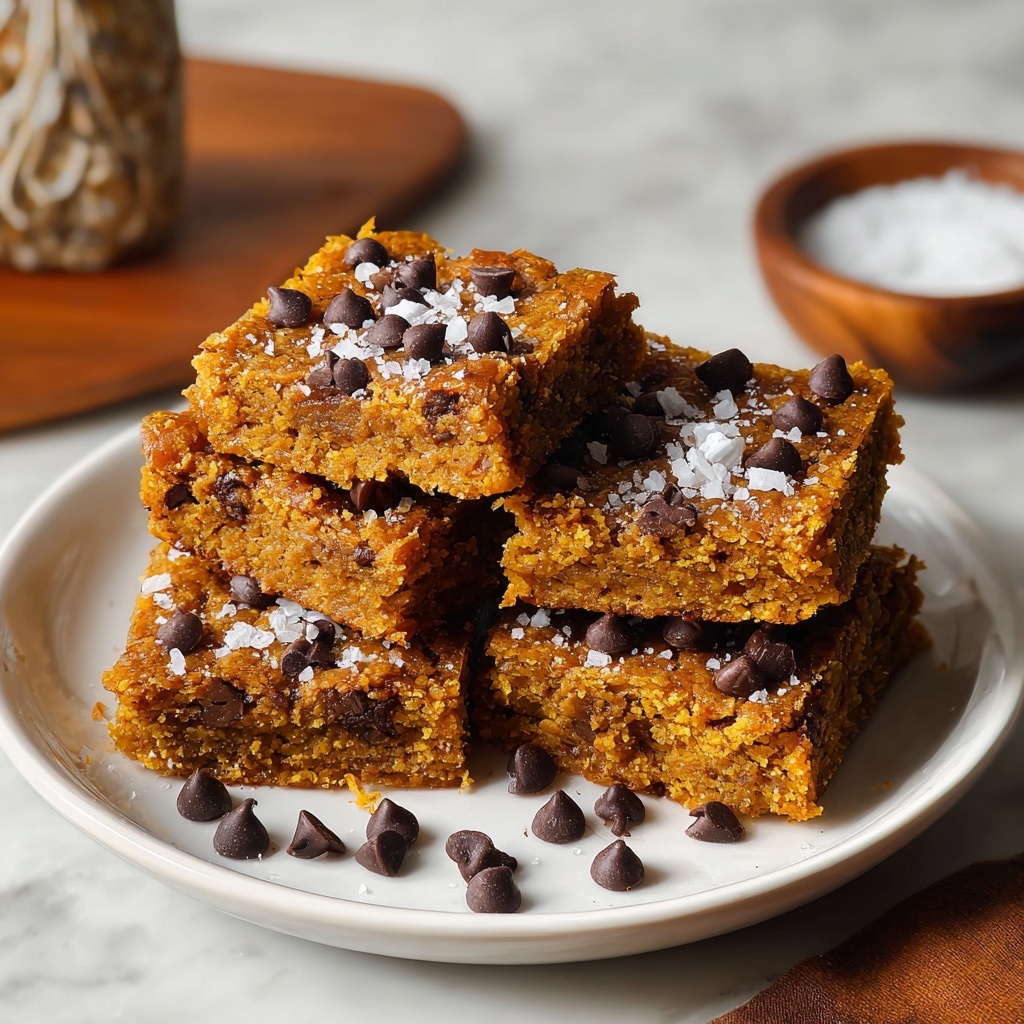 Spiced Vegan Pumpkin Blondies Recipe - Recipe Image