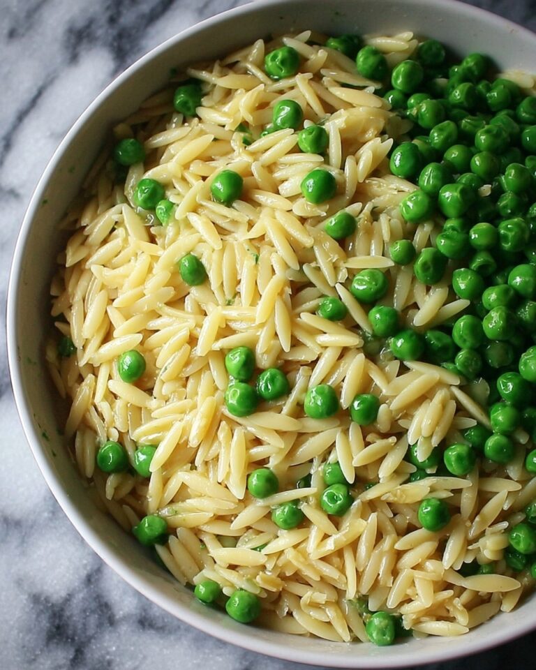 Creamy Parmesan Orzo with Peas Recipe