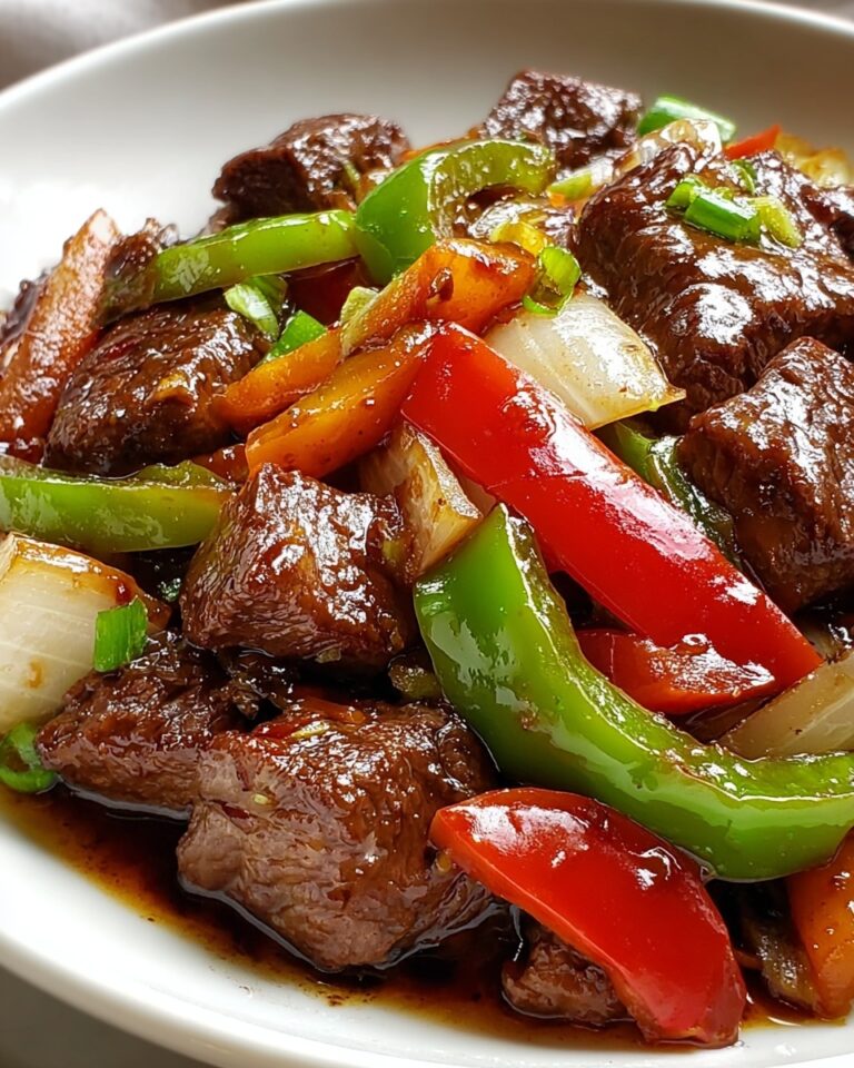 Pepper Steak with Bell Peppers and Onion Recipe